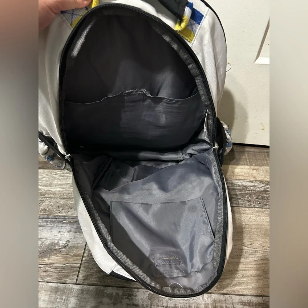 Pottery barn Kids “Kevin” Batman Themed Backpack Blue& Yellow